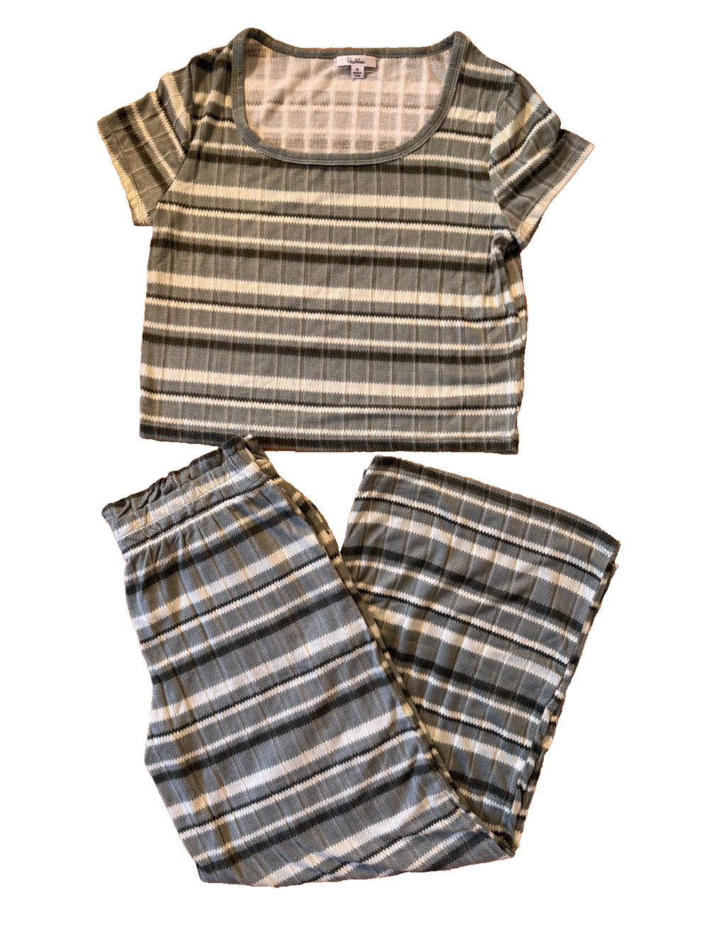 Roudelain women's two-piece pajama set Green multi Size M 3415